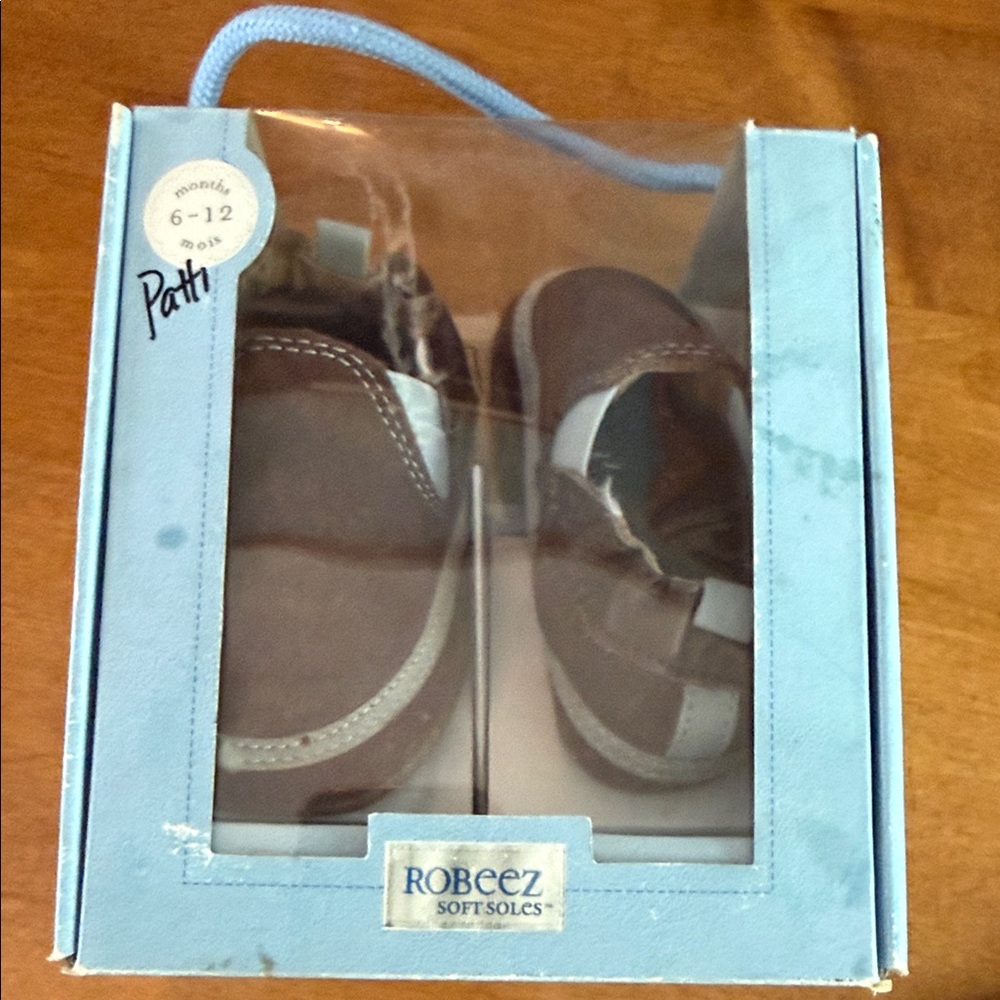 Robeez Brown Soft Soles Baby Shoes